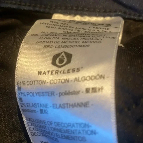 Levi’s strauss signature dark blue wash high  waisted super skinny jeans - Picture 14 of 15